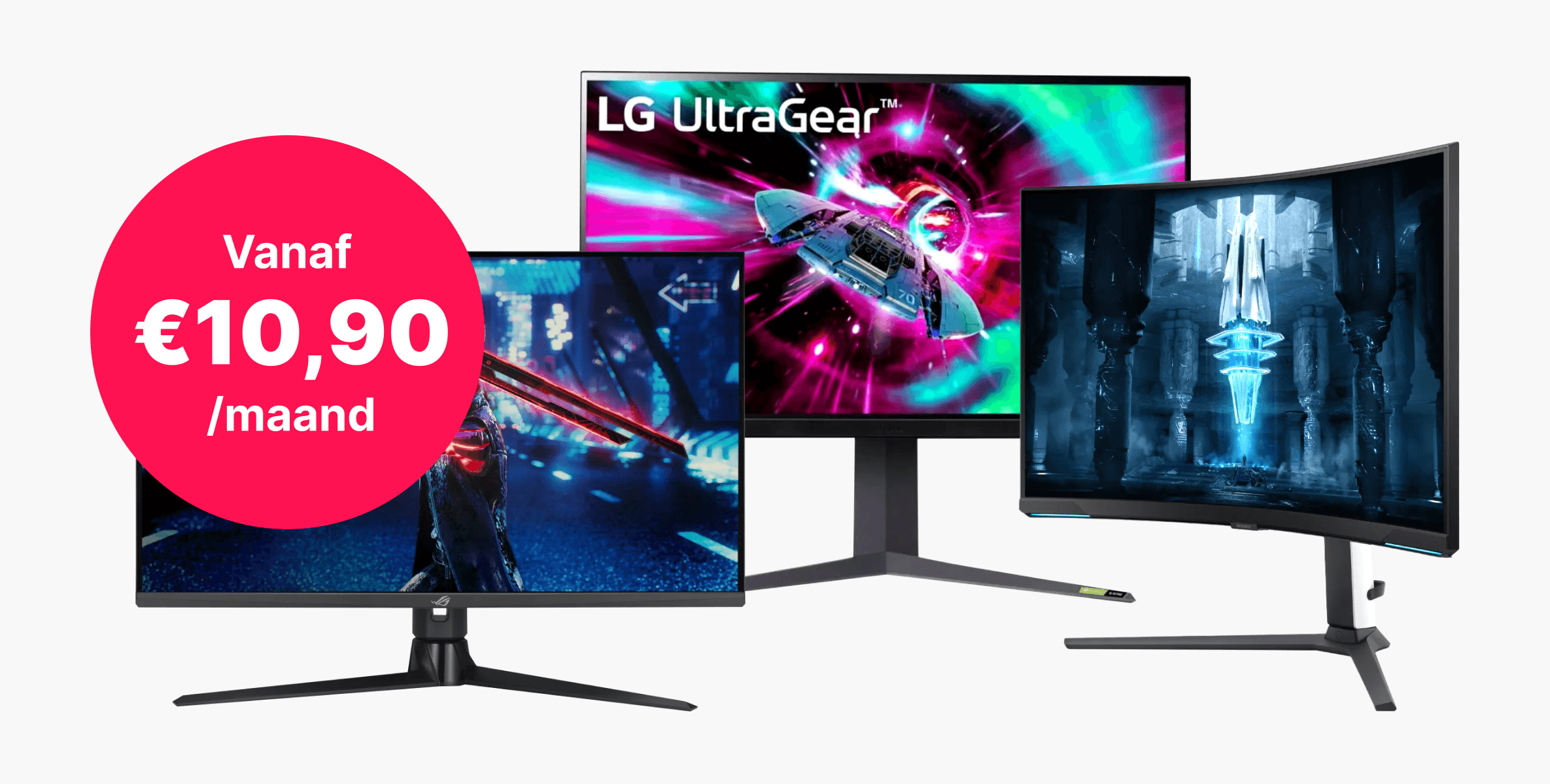 Beleef ieder detail haarscherp met de beste gaming monitors al vanaf €10,90 per maand